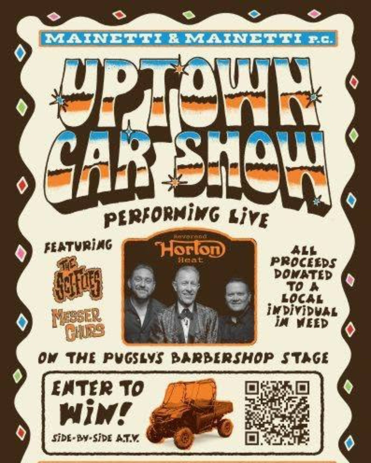 Uptown Car Show flyer for September 20